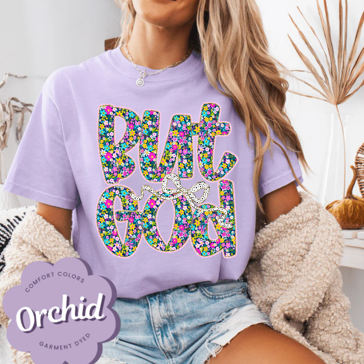 But God, Christian Faith-Based Shirt, Comfort Color Shirt