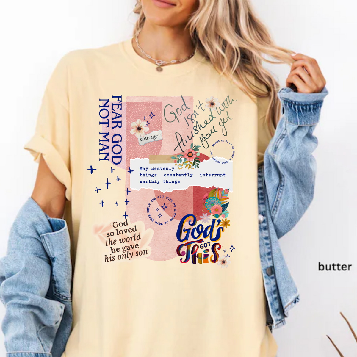 God's not finished with you yet T-Shirt, Christian Faith Shirt