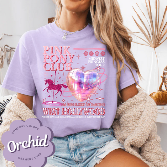 Pink Pony Club, Fan Shirt, Comfort Color Shirt