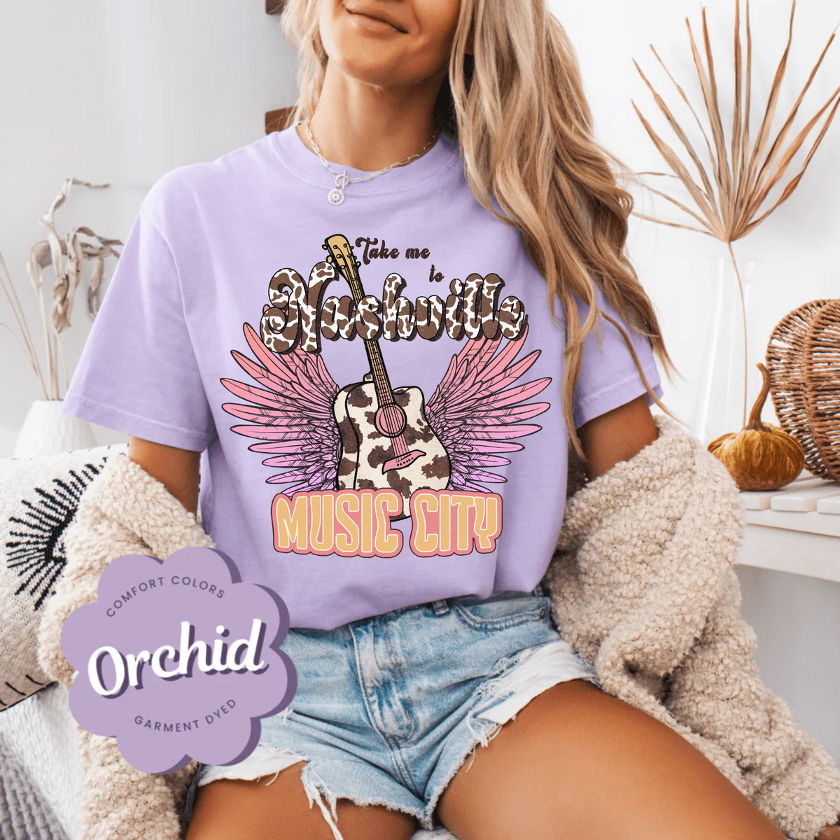 Take me to Nashville Music City Shirt Comfort Color Tee