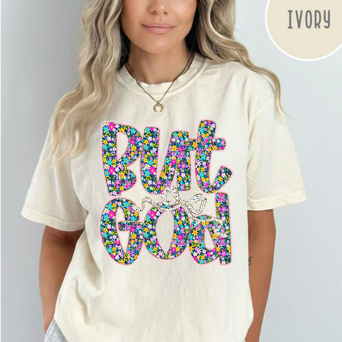 But God, Christian Faith-Based Shirt, Comfort Color Shirt
