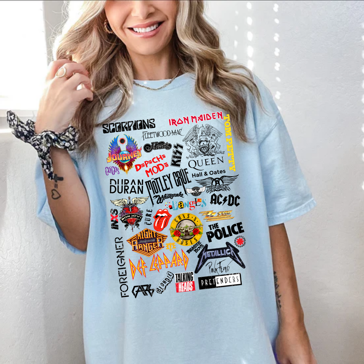 80's Rock Bands Comfort Color Tee
