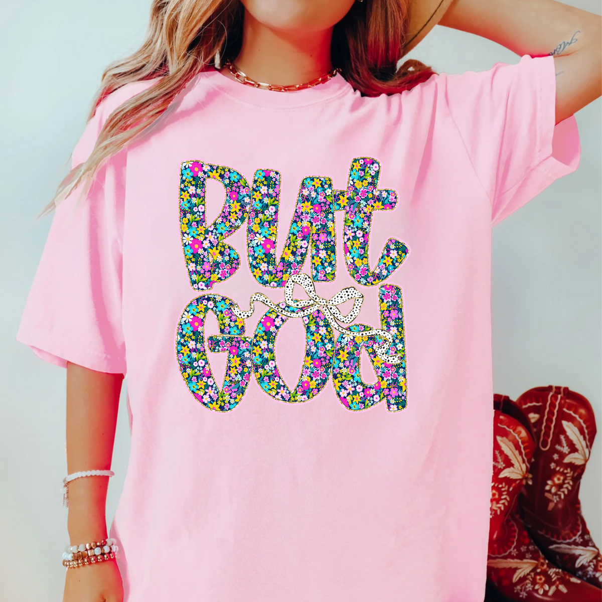 But God, Christian Faith-Based Shirt, Comfort Color Shirt