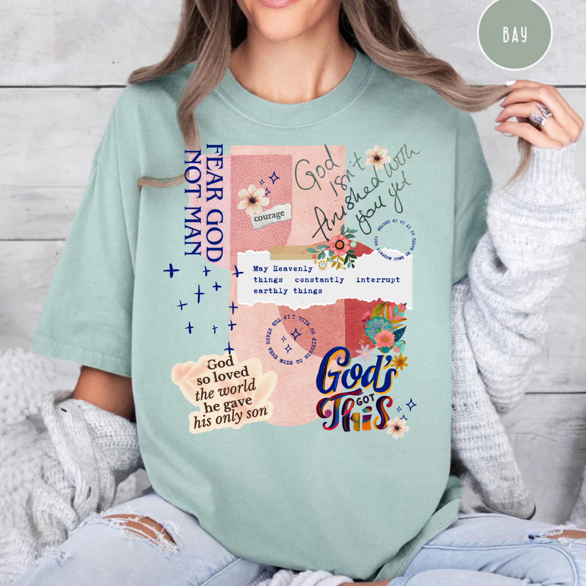God's not finished with you yet T-Shirt, Christian Faith Shirt