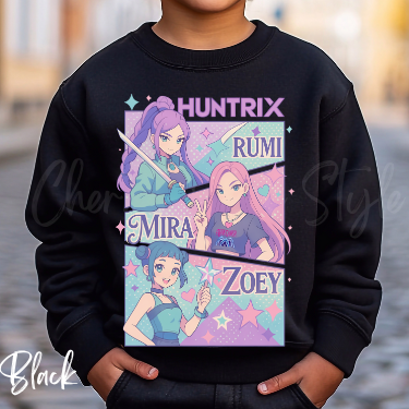 Huntrix K-Pop Sweatshirt-Youth Size